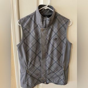 Arista equestrian Women’s Grey Plaid Softshell Vest SzM